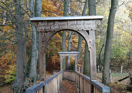 Eine romantische Brücke